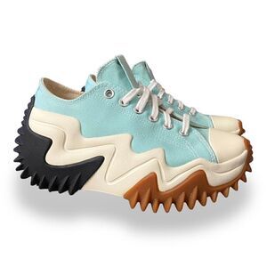 Converse Run Star Motion Womens Low Platform Dew Black Egret Shoes size 7.5 New